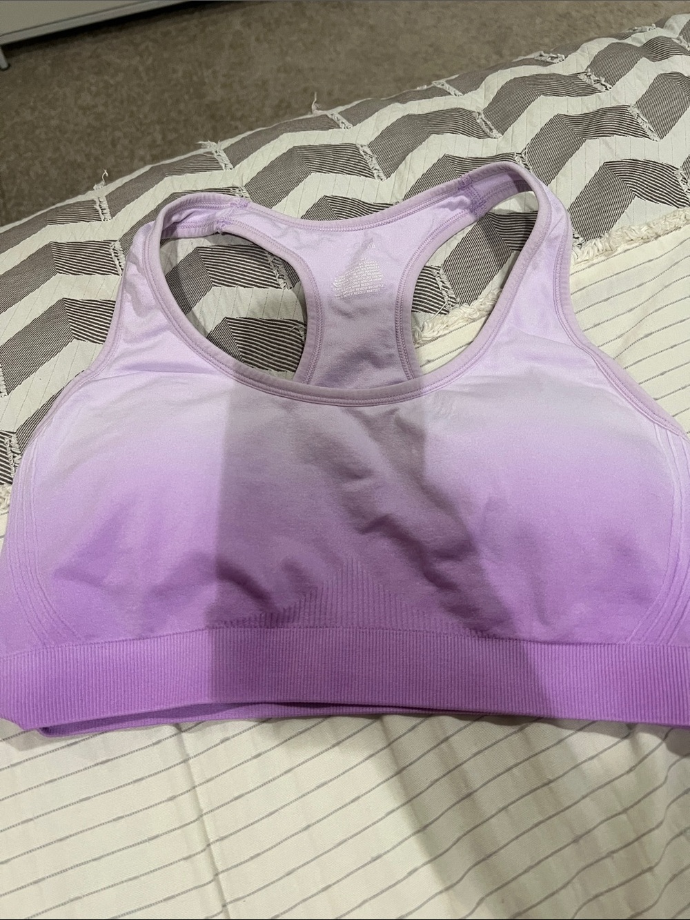 tek gear Light Purple Ombre Racerback Sports Bra
